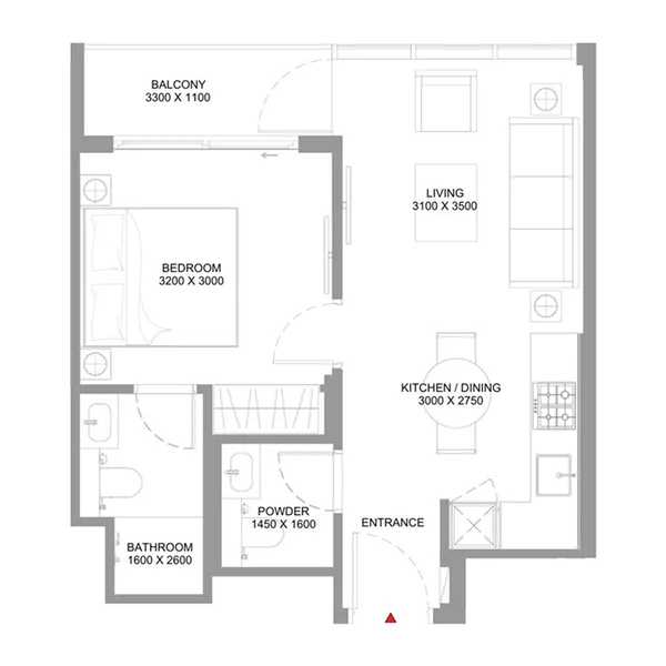 1 bedroom Apartments - Canalside Marina Residences