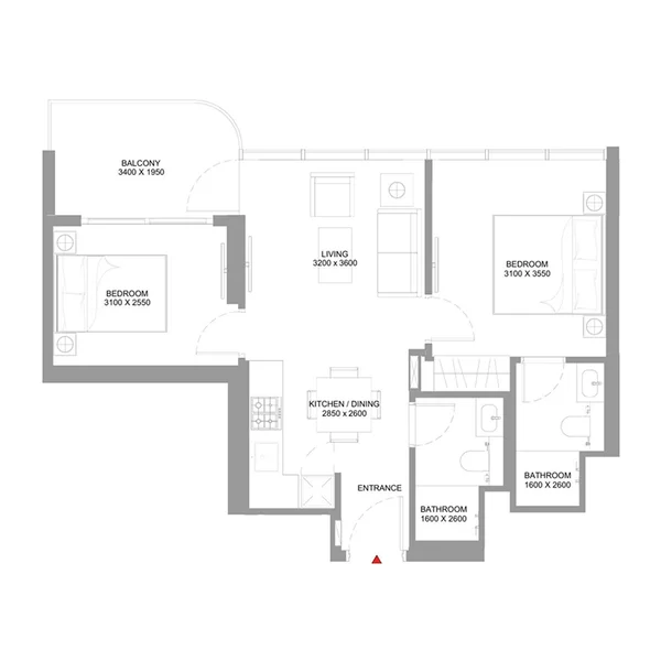 2 bedroom Apartments -  Yachtside Marina Residences