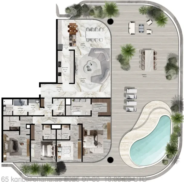 4.5 bedrooms penthouse - Jacob and Co Beachfront Living