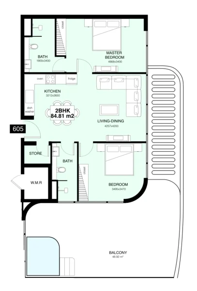 2.0 bedrooms apartments - Villa Del Gavi