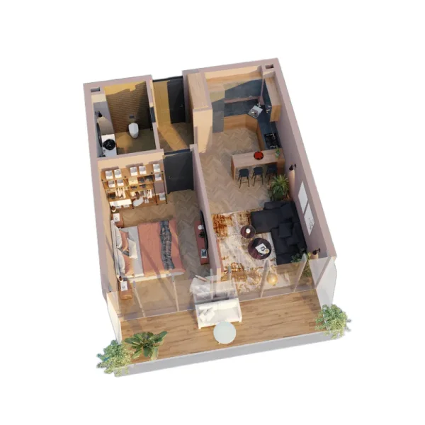 1.0 bedroom apartments - Lagoon Resort