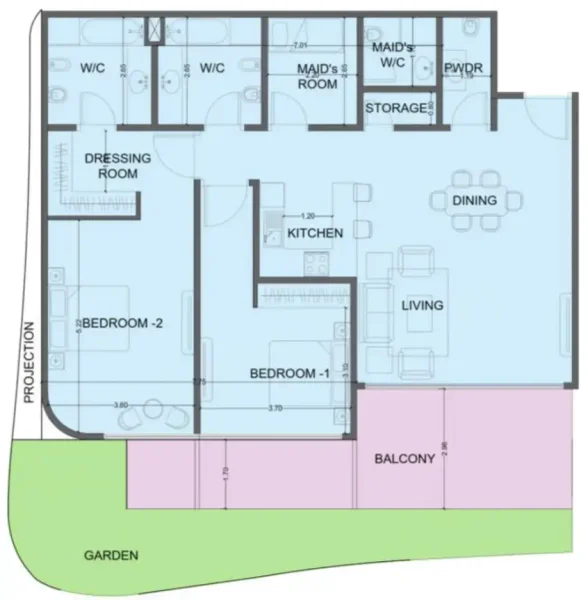 2.0 bedrooms apartments - One Residence Al Reem Island