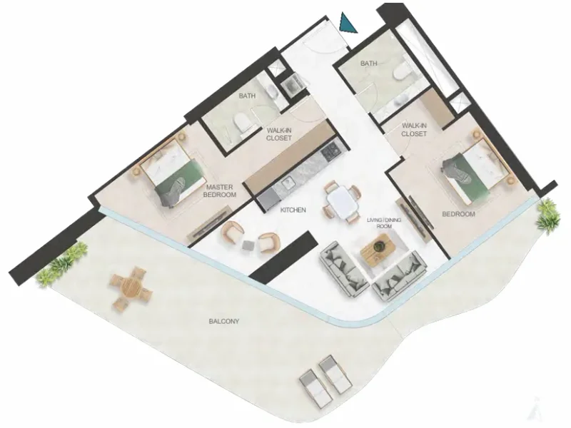 2.0 bedrooms apartments - Oystra