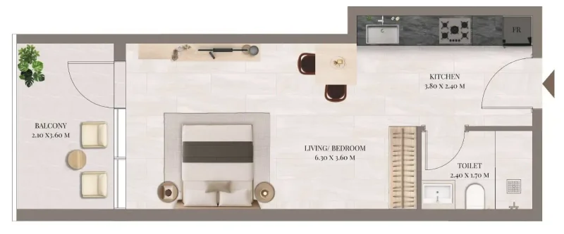 0.0 bedroom apartments - Rivo