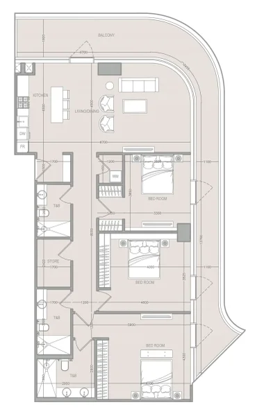 3.0 bedrooms apartments - A1LA Residence