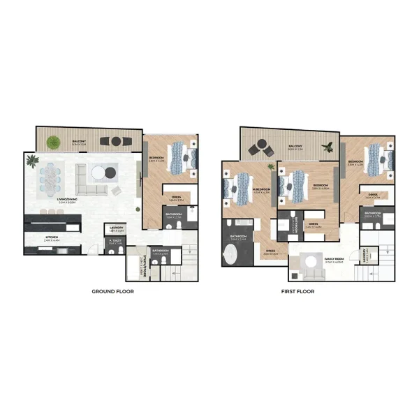 4.0 bedrooms duplex - Hatimi Residences