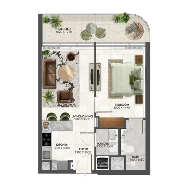 1.0 bedroom apartments - Enchante