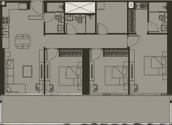 3.0 bedrooms apartments - Binghatti Haven