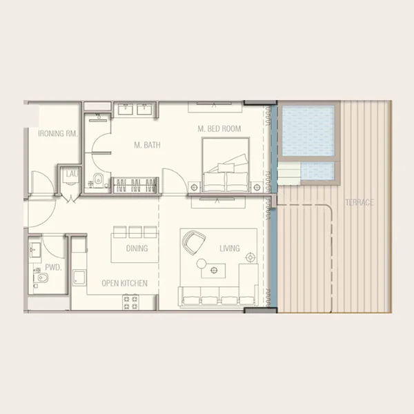 1 bedroom + pool Apartments -  Aquora by Casa Vista Development