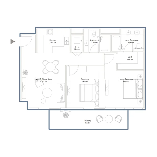 2 bedroom Apartments -  Serenia District West Residence