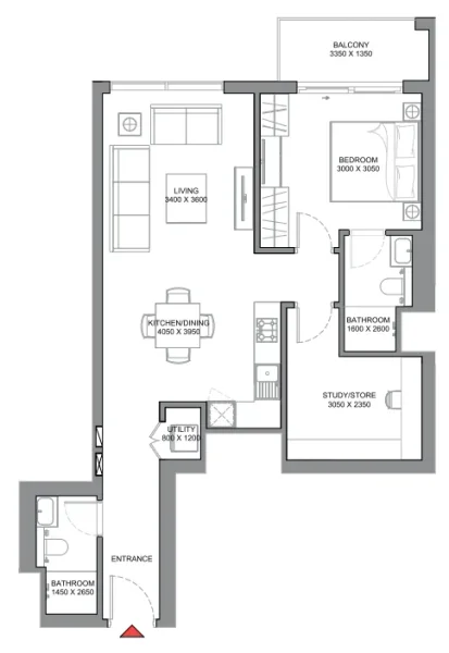 1.0 bedroom apartments - 340 Riverside Crescent