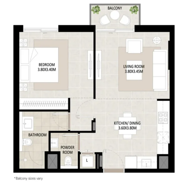 1.0 bedroom apartments - Odessa