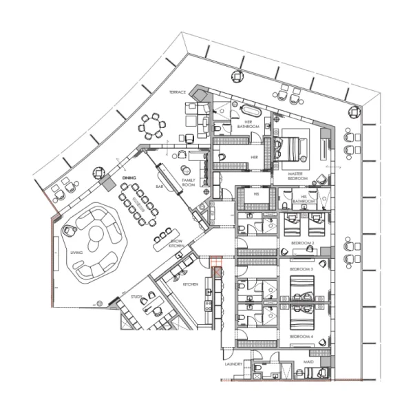 4.0 bedrooms apartments - Four Seasons Private Residences DIFC