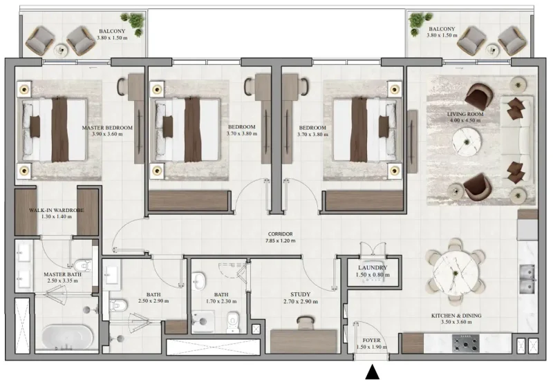 3.0 bedrooms apartments - Vista Ridge