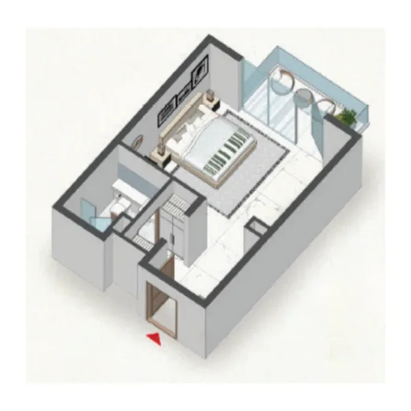 1.0 bedroom apartments - Comfort by Roof