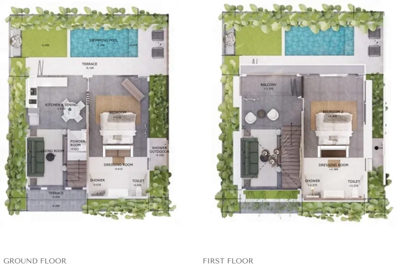 2.0 bedrooms villa - The One