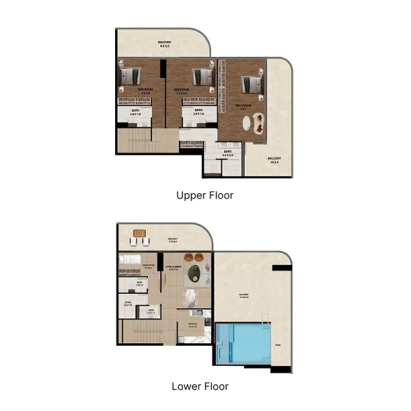 3.0 bedrooms duplex - Marquis One