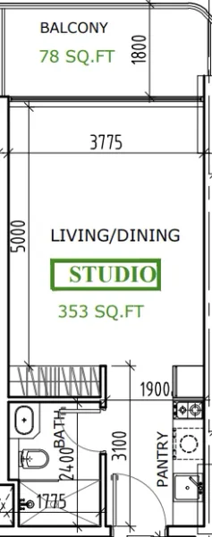 0.0 bedroom apartments - Coventry Gardens 2