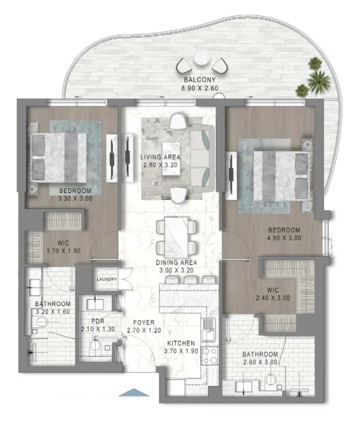 2.0 bedrooms apartments - Valencia