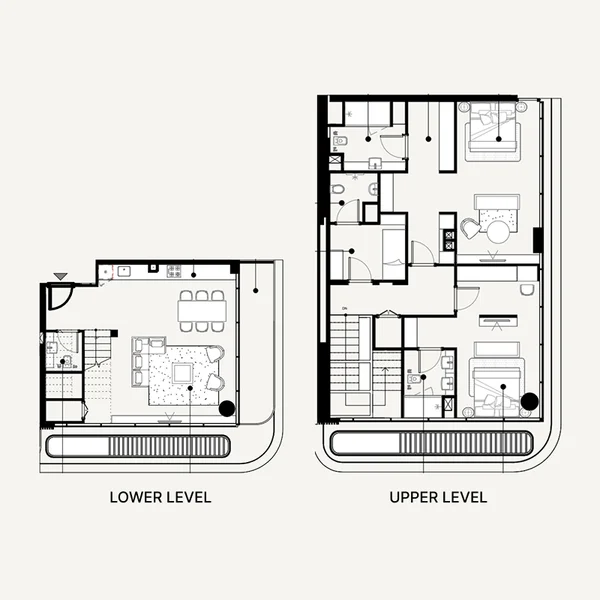 2 bedroom Duplex -  Azizi Abraham