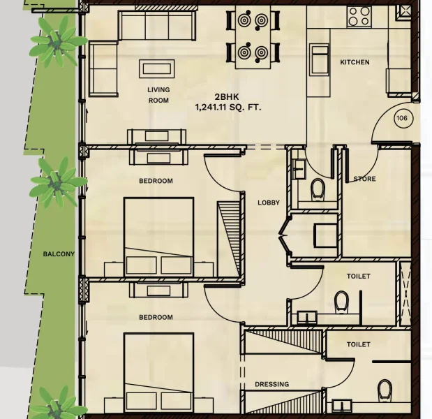 2.0 bedrooms apartments - Gateway by Premier Choice