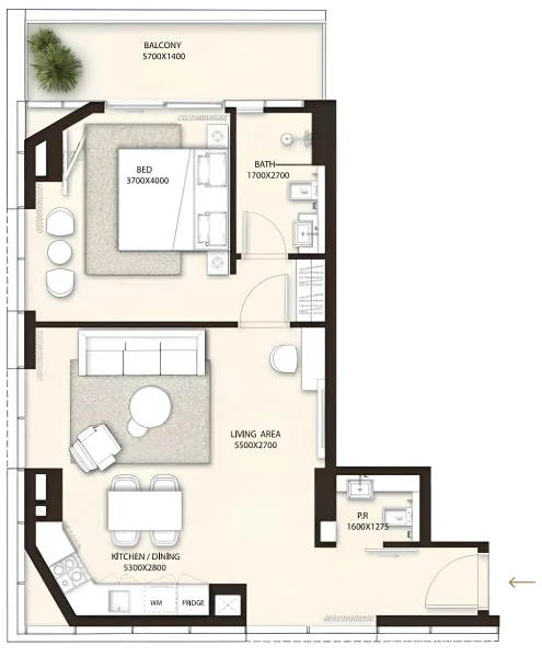 1.0 bedroom apartments - Condor Golf Links 18