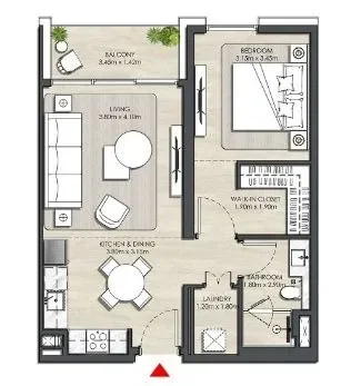 1.0 bedroom apartments - Elvira