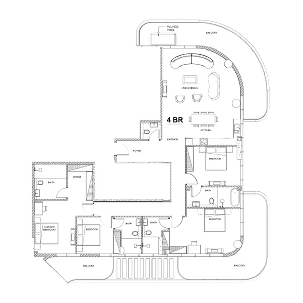 4 bedroom Apartments -  Villa Del Brunello