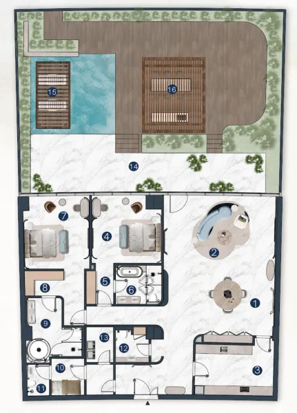 2.0 bedrooms villa - La Mazzoni