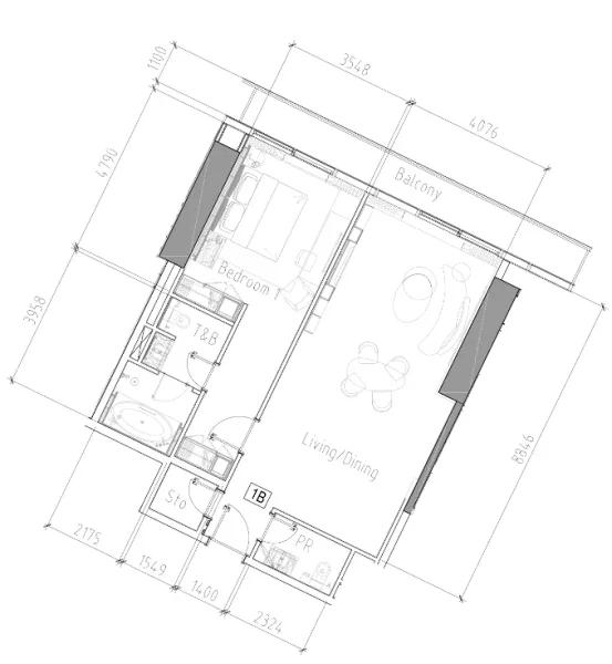 1.0 bedroom apartments - Paramount Tower Hotel And Residences
