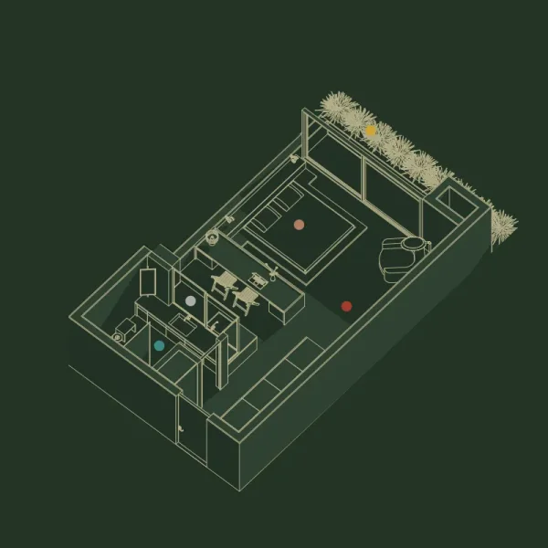 1.0 bedroom apartments - Royal Oasis Collection