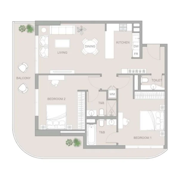 2 bedroom Apartments -  V1STARA House