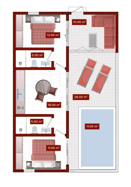 2.0 bedrooms villa - Teus Ramada Nusa Dua by Wyndham