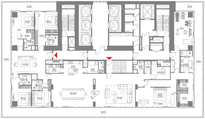 5.0 bedrooms apartments - W The Residences by Arada