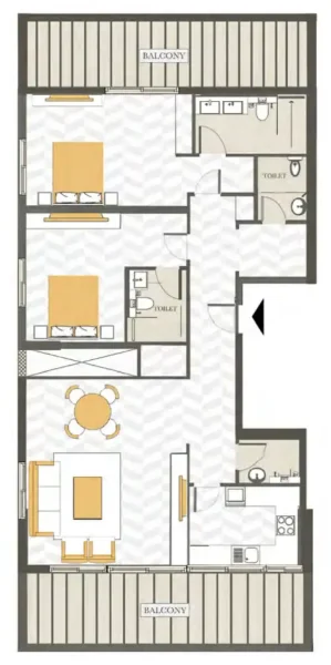 2.0 bedrooms penthouse - Ashwood Residences