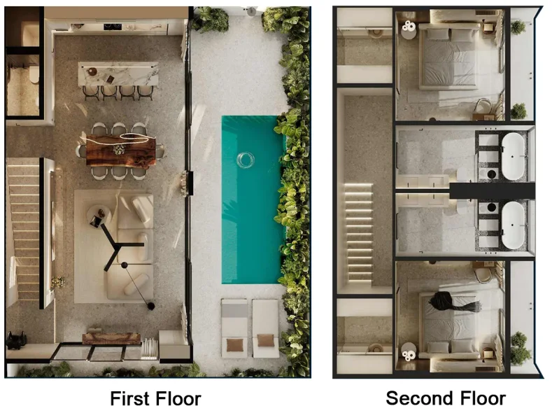 2.0 bedrooms villa - Manta Livin