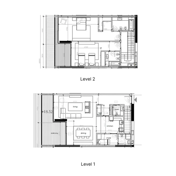 2.0 bedrooms duplex - Gateway Porto Al Zorah