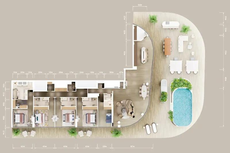 4.0 bedrooms apartments - Mandarin Oriental Residences