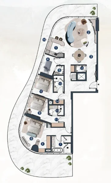 3.0 bedrooms apartments - La Mazzoni