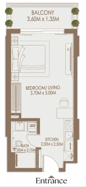 0.0 bedroom apartments - Veona by Gutti