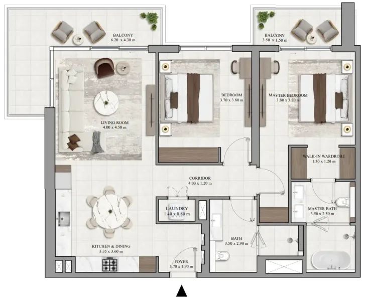 2.0 bedrooms apartments - Vista Ridge