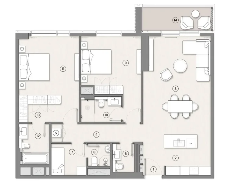 2.0 bedrooms apartments - Tara Park
