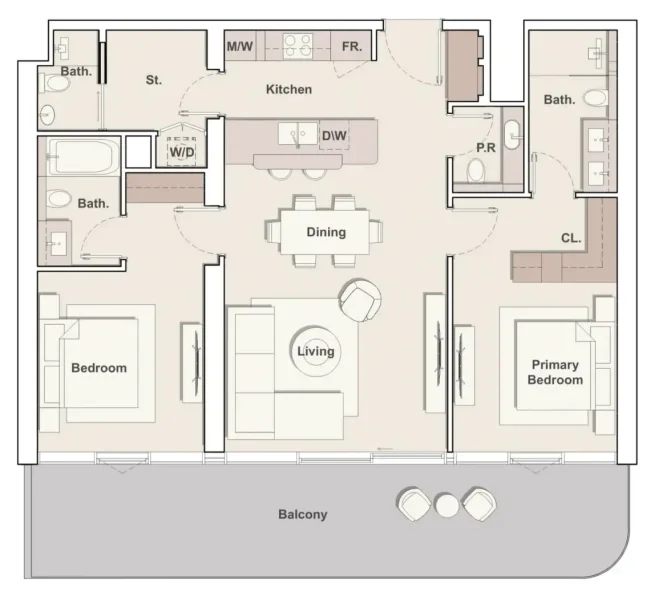 2.0 bedrooms apartments - Costa Mare