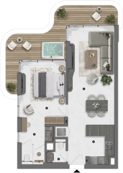 1.0 bedroom apartments - Bond Living