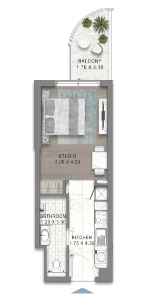 0.0 bedroom apartments - Valencia