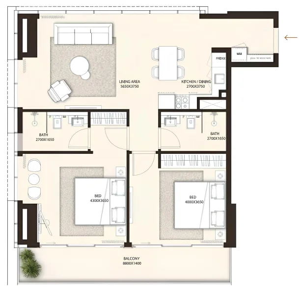 2.0 bedrooms apartments - Condor Golf Links 18