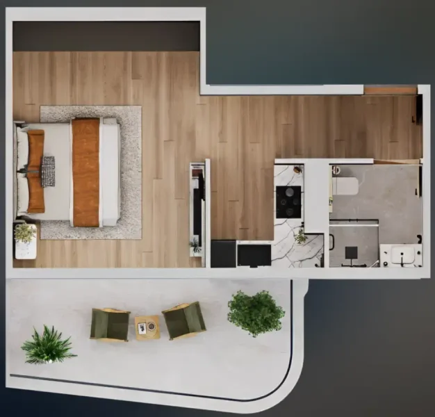 0.0 bedroom apartments - Nuve by Zoya