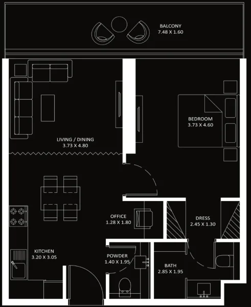 1.0 bedroom apartments - Bayz 101