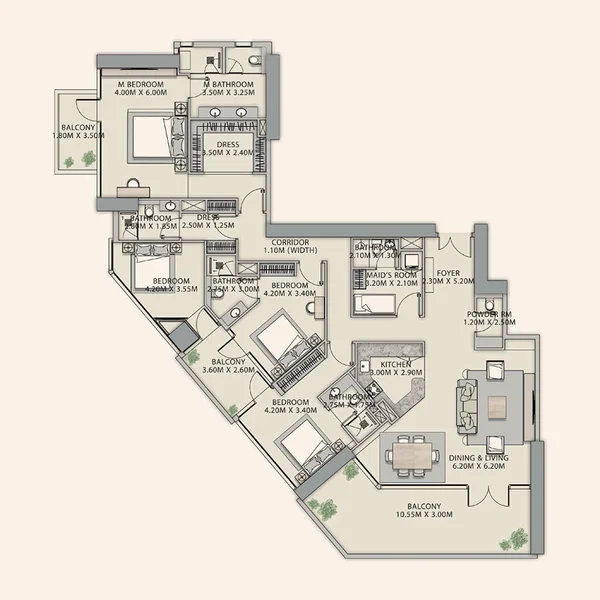 4 bedroom Penthouse -  Velor Penthouses