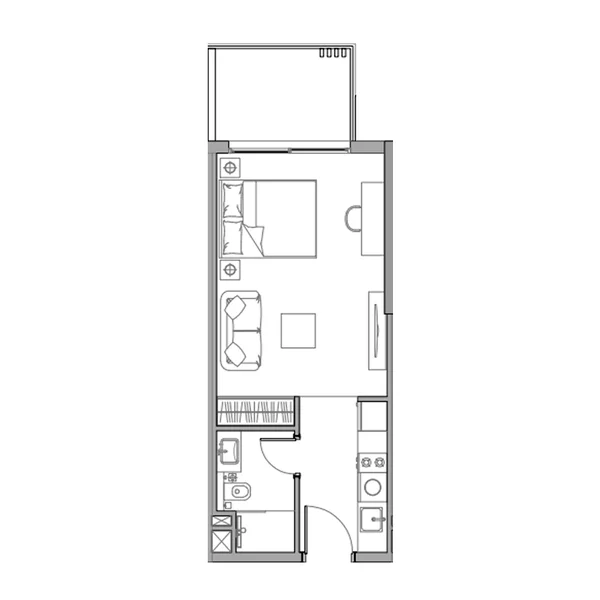 Studio Apartments -  Trevino